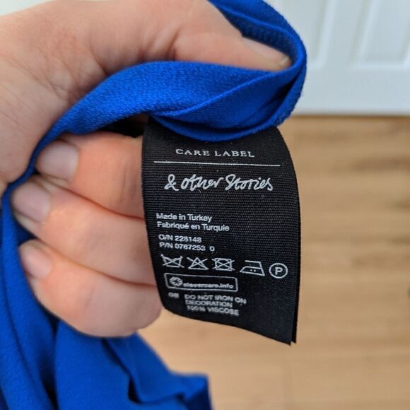 𝅺🆕 & Other stories royal blue nautical midi length dress - Picture 10 of 13